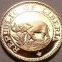 Rare Proof Liberia 1970 Cent~Elephant Coin~3,464 Minted~Free Shipping