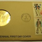 1975 BICENTENNIAL FIRST DAY COVER MEDALLION~REVOLUTION~PAUL REVERE~FREE SHIPPING 1975 BICENTENNIAL FIRST DAY COVER MEDALLION~REVOLUTION~PAUL REVERE~FREE SHIPPING