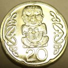 Gem Unc New Zealand 2006 20 Cents~Pukaki~The Gods~Free Shipping