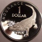 Massive Proof Guyana 1976 Dollar~10th Anniversary Of Independence~Caiman~Free Sh