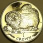 CHOICE GEM UNC ISLE OF MAN 1997 CROWN~LONG HAIRED SMOKE CAT~FREE SHIPPING~