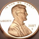 2007-S BLAZING RED GEM PROOF LINCOLN CENT~FREE SHIP~ 2007-S BLAZING RED GEM PROOF LINCOLN CENT~FREE SHIP~