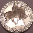 Large Proof Bulgaria 1981 2 Leva~Equestrian Rider 1,300th Anniversary~Free Ship