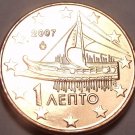 Gem Unc Greece 2007 1 Euro Cent~Ancient Athenian trireme~Free Shipping Gem Unc Greece 2007 1 Euro Cent~Ancient Athenian trireme~Free Shipping