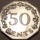 Rare Massive Cameo Proof Malta 1980 50 Cents~Great Siege~3,451 Minted~Free Ship