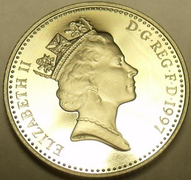 Gem Cameo Proof Gret Britain 1997 10 Pence~Crowned Lion~Collect The Best~Free Sh