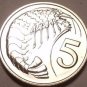PROOF CAYMAN ISLANDS 1972 5 CENTS~1ST YEAR EVER~PRAWN~FREE SHIPPING~