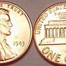 1983-P BRILLIANT UNCIRCULATED LINCOLN CENT~~FREE SHIP~~
