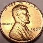 United States 1957-P Unc Lincoln Wheat Cent~Free Shipping