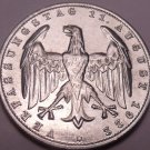 Large Au-Unc Germany 1922-A Weimar Republic 3 Mark Coin~3rd Anniversary~Free Shi