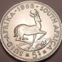Gem Unc Silver South Africa 1953 5 Schillings~Over 60 Years Old~Free Shipping