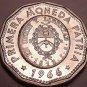 Large Unc Argentina 1966 25 Pesos~Dodecagon~1813 1st Year Of Coinage~Free Ship