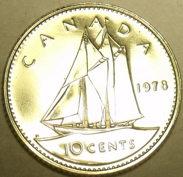 PROOF CANADA 1978 10 CENTS~START A PROOF COLLECTION~FREE SHIPPING~
