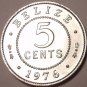 Gem Uncirculated Belize 1976 5 Cents~Fantastic~Queen Elizabeth II~Free Shipping