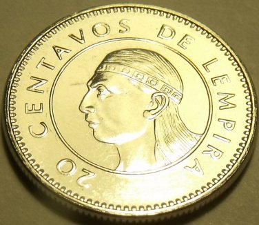 Gem Uncirculated Honduras 2010 20 Centavos~Excellent~Free Shipping