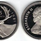 PROOF CANADA 1981 25 CENTS~CAMEO WHITE~FREE SHIPPING~