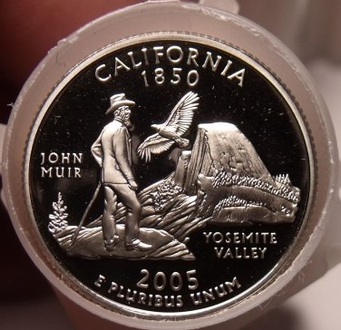 Gem Proof Roll (40 Coins) 2005-S California State Quarters~Free Shipping