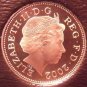 Cameo Proof Great Britain 2002 Penny~Crowned Portcullis~Free Shipping