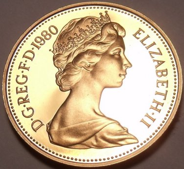 PROOF GREAT BRITAIN 1980 PENNY~COLLECT THE BEST~FREE SH