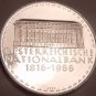 Rare Silver Proof Austria 1966 50 Schillings~National Bank~17,400 Minted~Free Sh