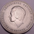 Rare Bu Silver Denmark 1968-C-H-S 10 Kroner~Wedding of Princess Benedikte~Fr/Shi