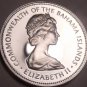 HUGE SILVER PROOF BAHAMAS 1972 50 CENTS~BLUE MARLIN~F/S