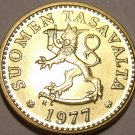 Gem Unc Finland 1977-K 10 Pennia~Awesome Lion~Free Shipping~