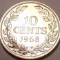Proof Liberia 1968 10 Cents~1st Year Ever~Low Mintage Of 14,396~Free Shipping
