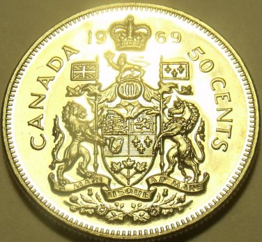 PROOF CANADA 1969 50 CENTS~WE HAVE PROOFS~FREE SHIPPING~