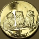 CHOICE GEM UNC ISLE OF MAN 2006 CROWN~EXOTIC SHORT HAIR CATS~EXCELLENT~FREE SHIP