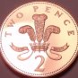Rare Proof Great Britain 2005 2 Pence~Only 50,000 Minted~Welsh Plume~Free Ship