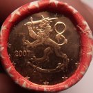 Gem Original BU Roll (50 Coins) Finland 2007 5 Euro Cents~Rampant Lion~Free Ship