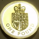 Gem Cameo Proof Great Britain 1988 Pound~125,000 Minted~Edge Inscription~Free Sh