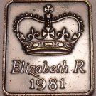 GREAT BRITAIN 1981 PROOF SET MEDALLION~FREE SHIP~GREAT FOR CUFFLINKS~ GREAT BRITAIN 1981 PROOF SET MEDALLION~FREE SHIP~GREAT FOR CUFFLINKS~