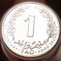 Gem Unc Roll (50 Coins) Tunisia 2000 F.A.O. Millim~See Our Unc Rolls~Free Ship