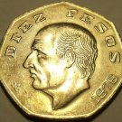 HUGE AU/UNC MEXICO 1976 10 PESOS~MIGUEL HIDALGO Y COSTILLA~FREE SHIPPING~