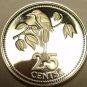SILVER PROOF BELIZE 1979 25 CENTS~2,245 MINTED~RARE~F/S