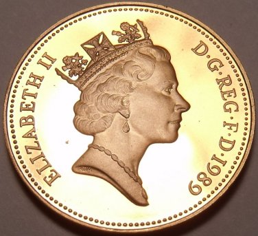 Cameo Proof Great Britain 1989 2 Pence~Welsh Plume~100,000 Minted~Free Shipping