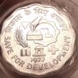 Gem Unc Roll (20 Coins) India 1977-B 10 Paise~FAO Issue~Save For Development~F/S
