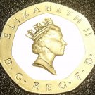 Gem Cameo Proof 1990 Great Britain 20 Pence~Only 100,000 Minted~Free Shipping