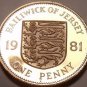 Rare Gem Cameo Proof Jersey 1981 Penny~Only 15,000 Minted~Free Shipping~