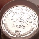Gem Unc Roll (50 Coins) Croatia 2005 2 Lipe~Grape Vine~See R Unc Rolls~Free Ship