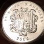 Gem Unc Roll (20 Coins) Large Andorra 2002 1 Centim Coins~Charlemagne~Free Ship~