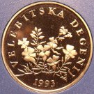 Rare Proof Croatia 1993 50 Lipa~Wild Flowers~Only 17,000 Minted~Free Shipping