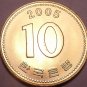 Gem Brilliant Unc South Korea 2005 10 Won~Pagoda at Pul Guk Temple~Free Shipping