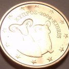 GEM UNC CYPRUS 2009 2 EURO-CENTS~DOUBLE RAMS~FREE SHIP~