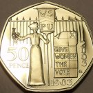 Proof Great Britain 2003 50 Pence~Womens Social & Political Union~Free Shipping