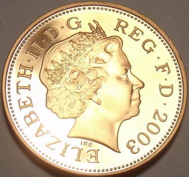 Cameo Proof Great Britain 2003 Penny~Badge Of Henry VII~Proofs Are Best~Free Shi