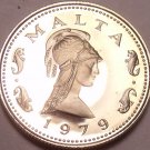 Rare Proof Malta 1979 2 Cents~Penthesilea~Queen Of The Amazons~Free Shipping