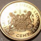 Rare Proof Sierra Leone 1980 Half Cent~Only 10K Minted~Free Shipping